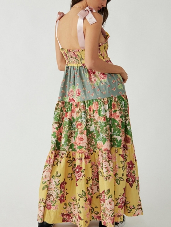 Free People Bluebell Maxi Dress Sz Med - Picture 3 of 7